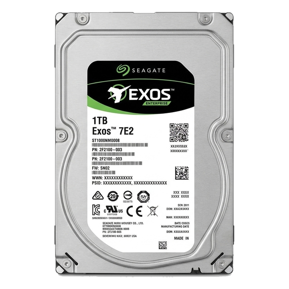 Seagate Exos 7E2 ST1000NM0008 1TB SATA 6Gb/s 7200RPM 3.5in HDD (Used, Tested)