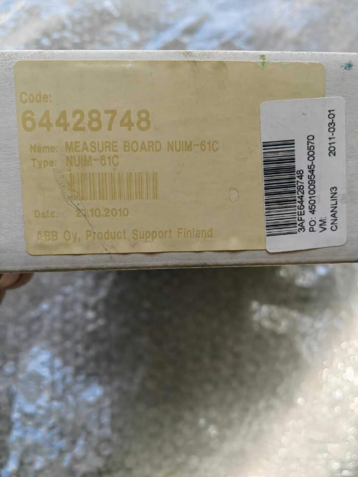 1PC New and original ABB NUIM-61C control unit DHL or FedEx