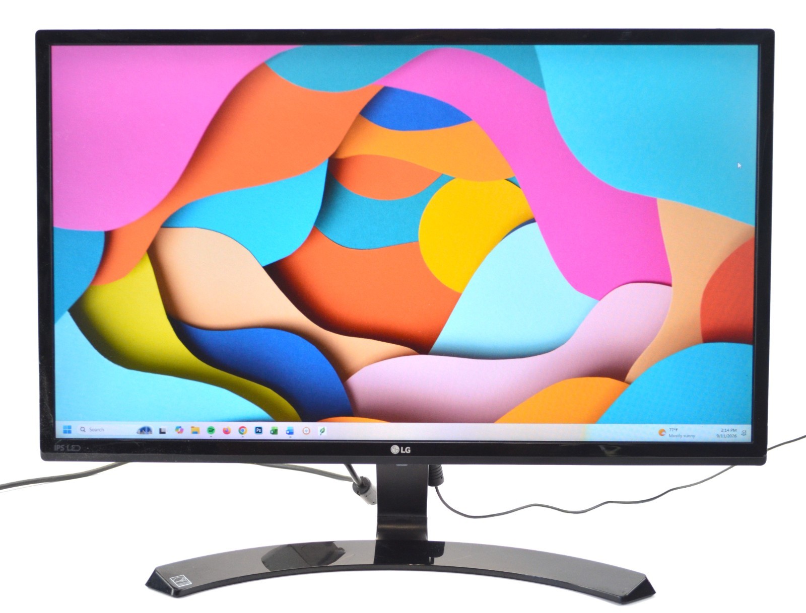 LG 24" 1080p Flat IPS LED LCD Monitor HDMI VGA 24MP59HT-P - 75Hz