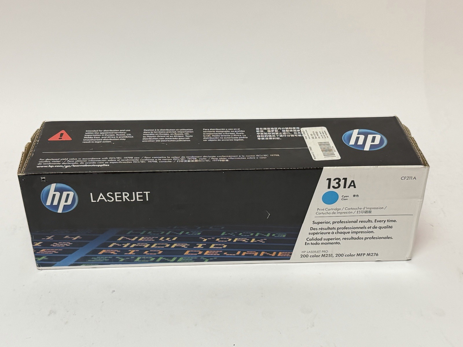 HP 131A CF211A Cyan Toner Cartridge 200 Color M251 Genuine New Sealed *See Pics*