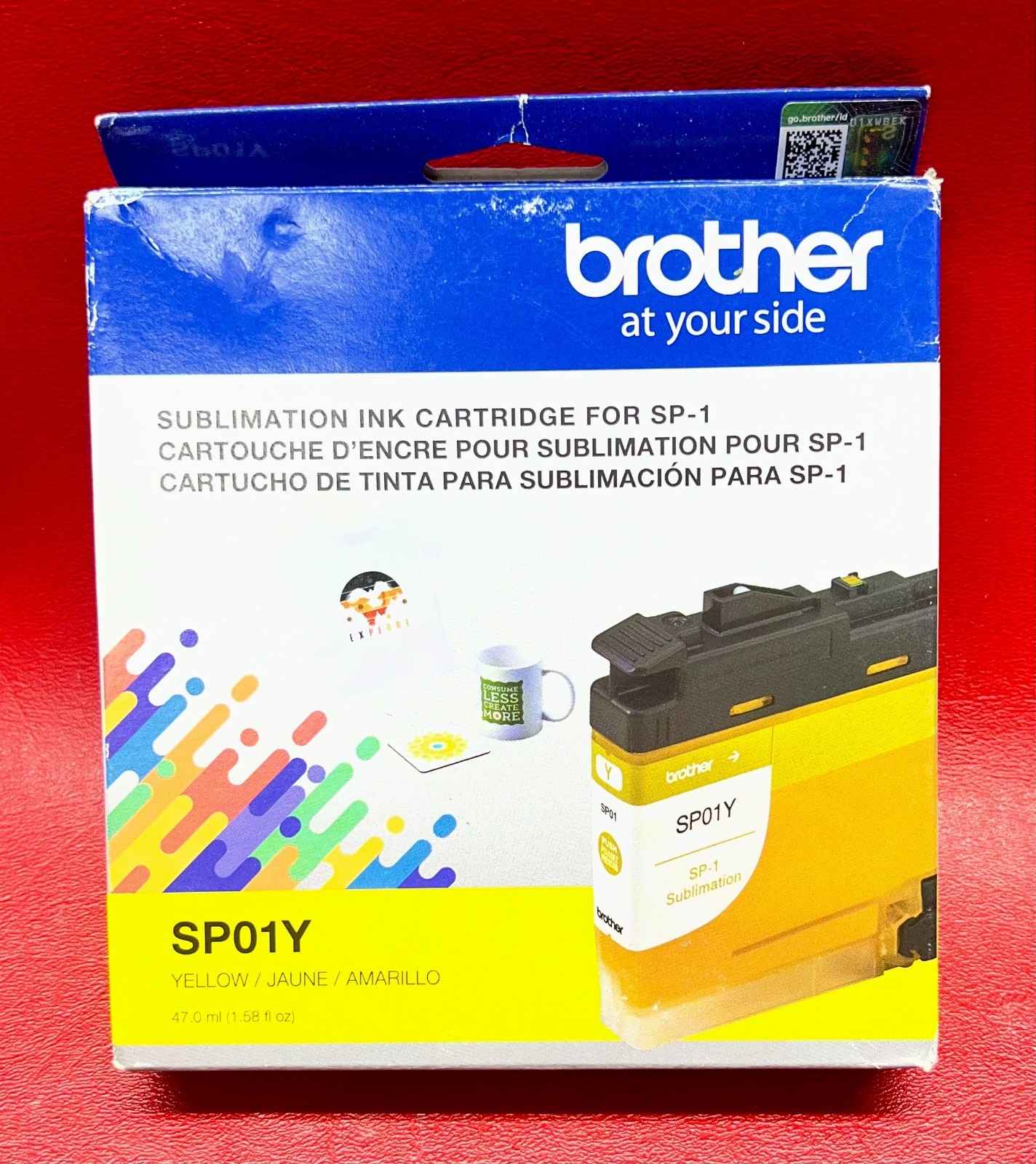 NEW GENUINE BROTHER SP01Y SUBLIMATION INK CARTRIDGE for SP-1 YELLOW exp 11/25