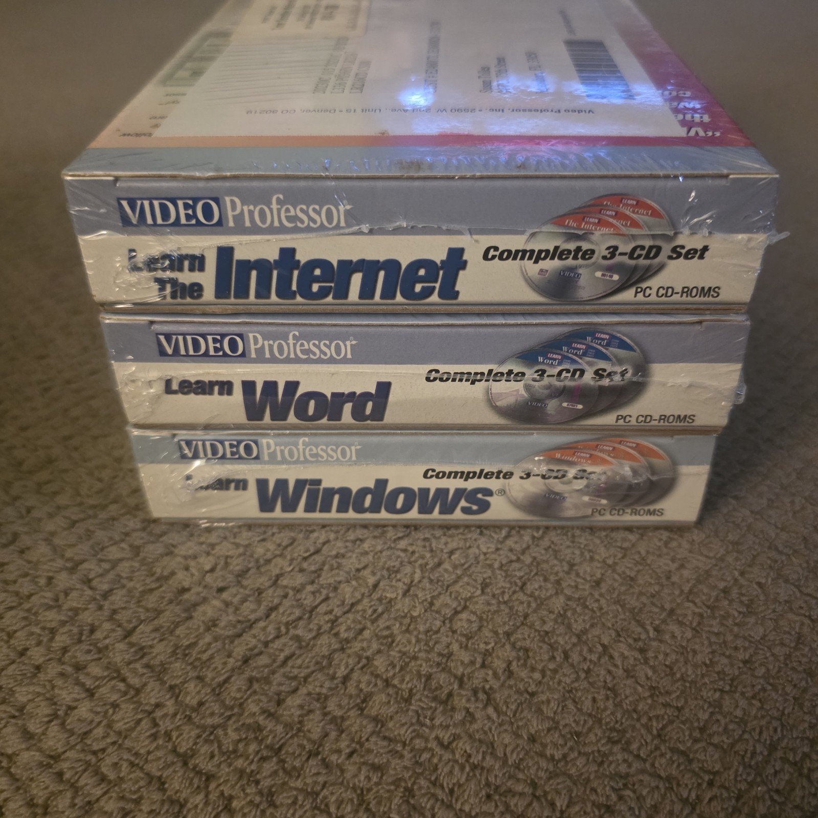 (3) Video Professor Bundle: Learn The INTERNET, Learn WORD, Learn WINDOWS SEALED