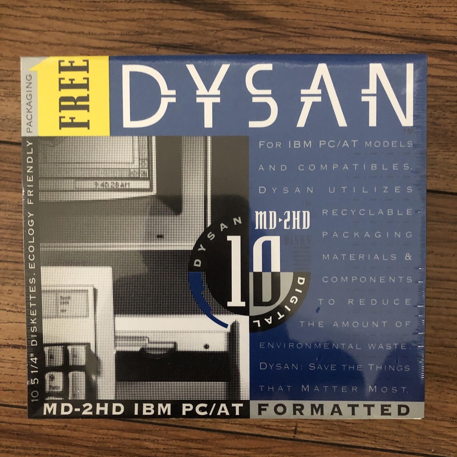 Dysan Digital  MD-2HD IBM formatted 5.25" Diskettes 10 Pack  Computer Discs New