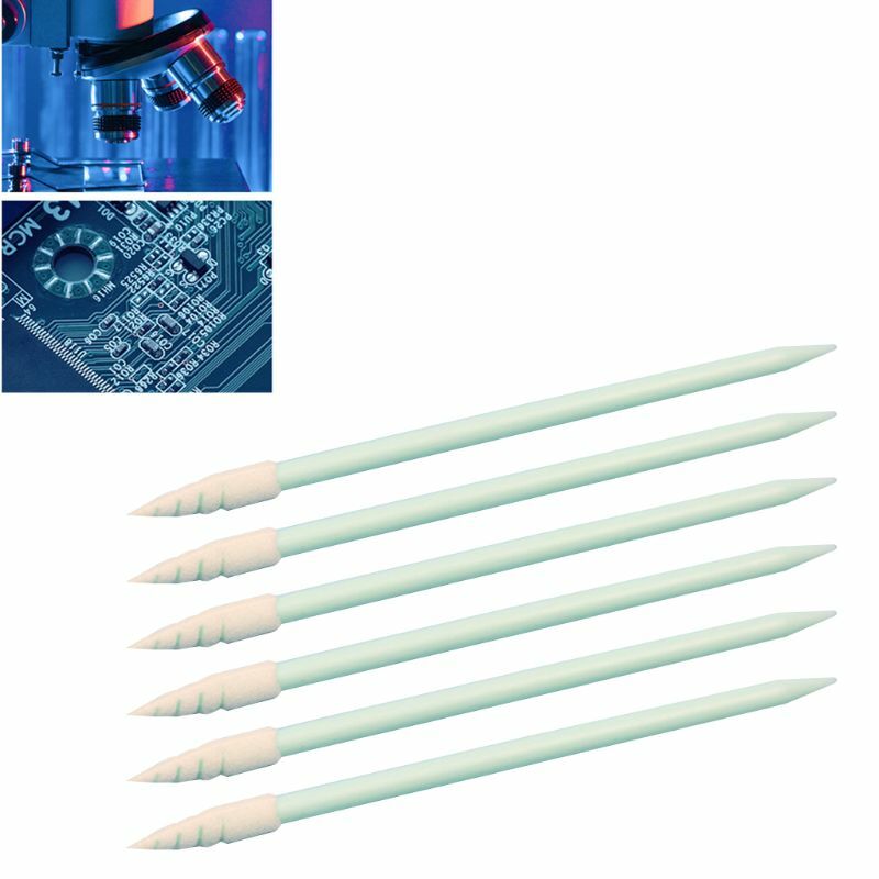 100Pcs Small Pointed Tips Cloth Head Cleaning Swab Lint Dust Free Sponge Sticks