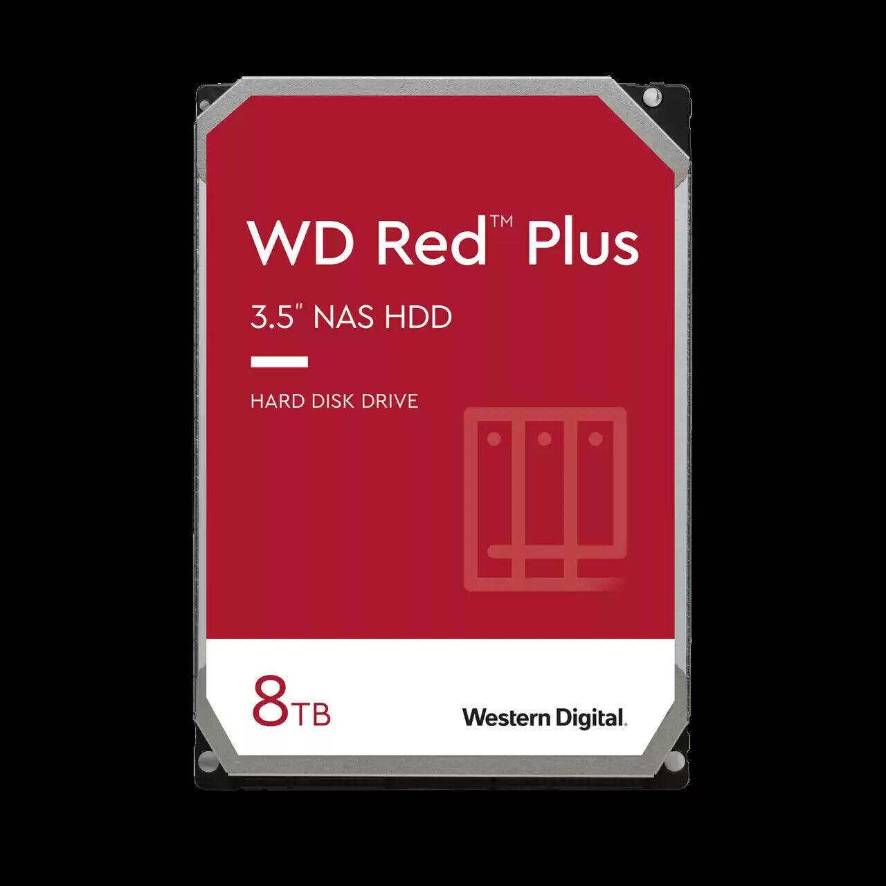 Western Digital 8TB WD Red Plus NAS HDD, Internal 3.5'' Hard Drive - WD80EFZZ