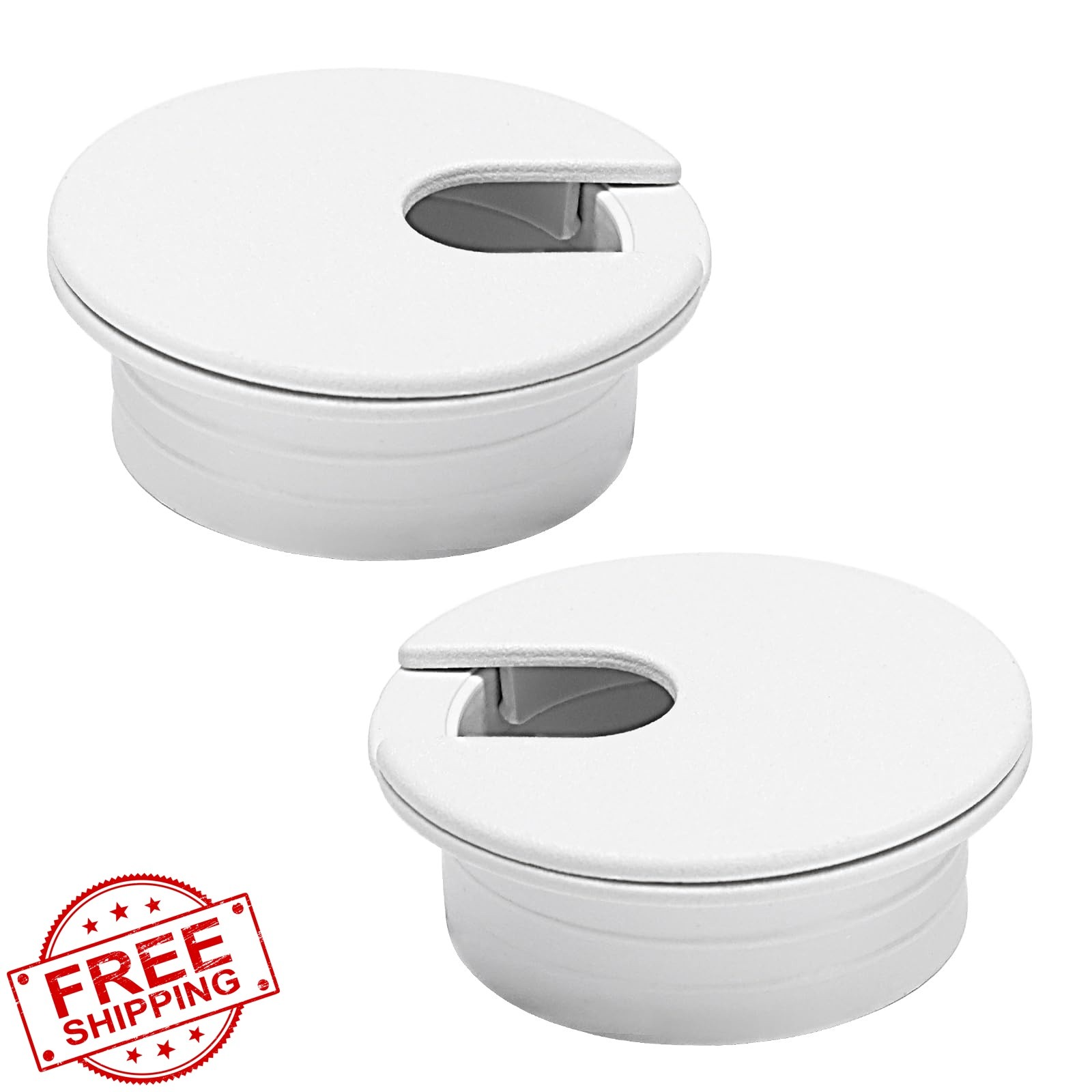 EASYEAH 2 Pcs Desk Grommet 1-1/2" / 38 mm, Desk Cord Hole Cover, Cable Gromme...