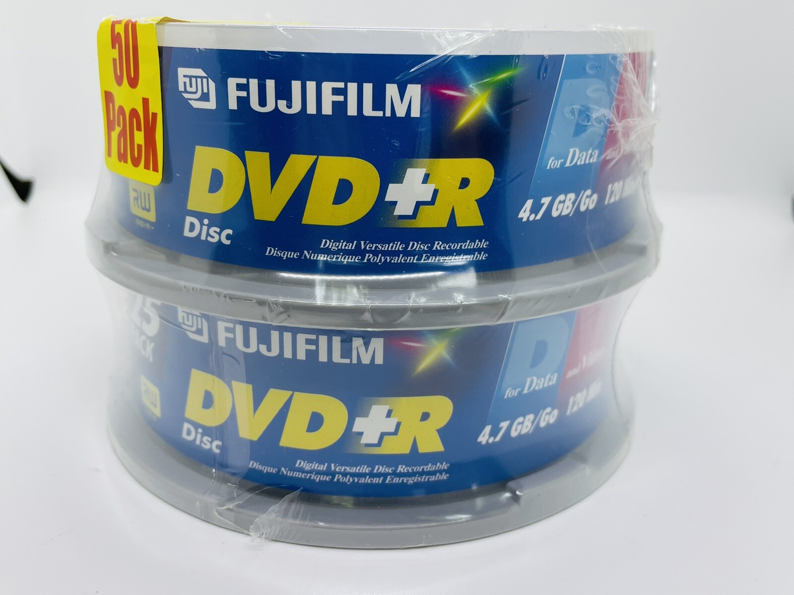 Fuji Film DVD-R 4.7 GB/Go 120 Minutes - 25 Pack - New Sealed
