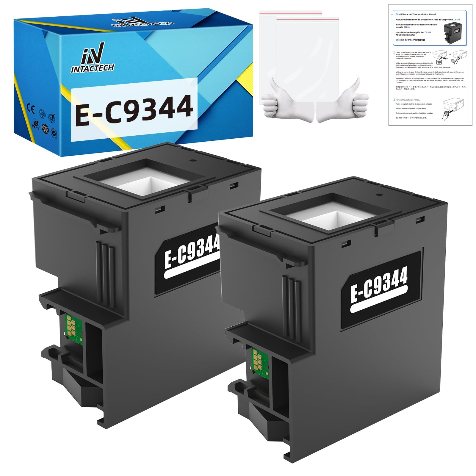 C9344 Maintenance Box for Epson ET-4810 ET-2840, 2-Pack