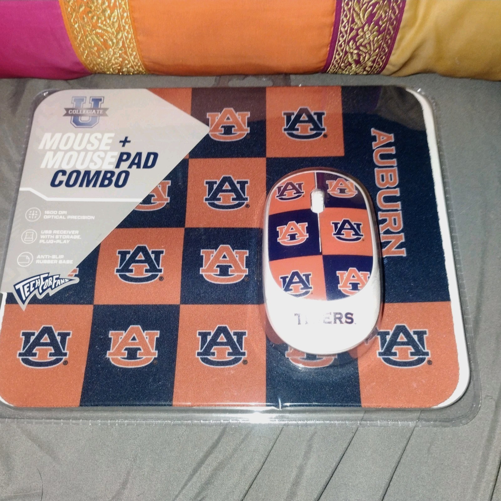 Auburn Tigers  Wireless  Mouse + Mousepad Combo By Soar