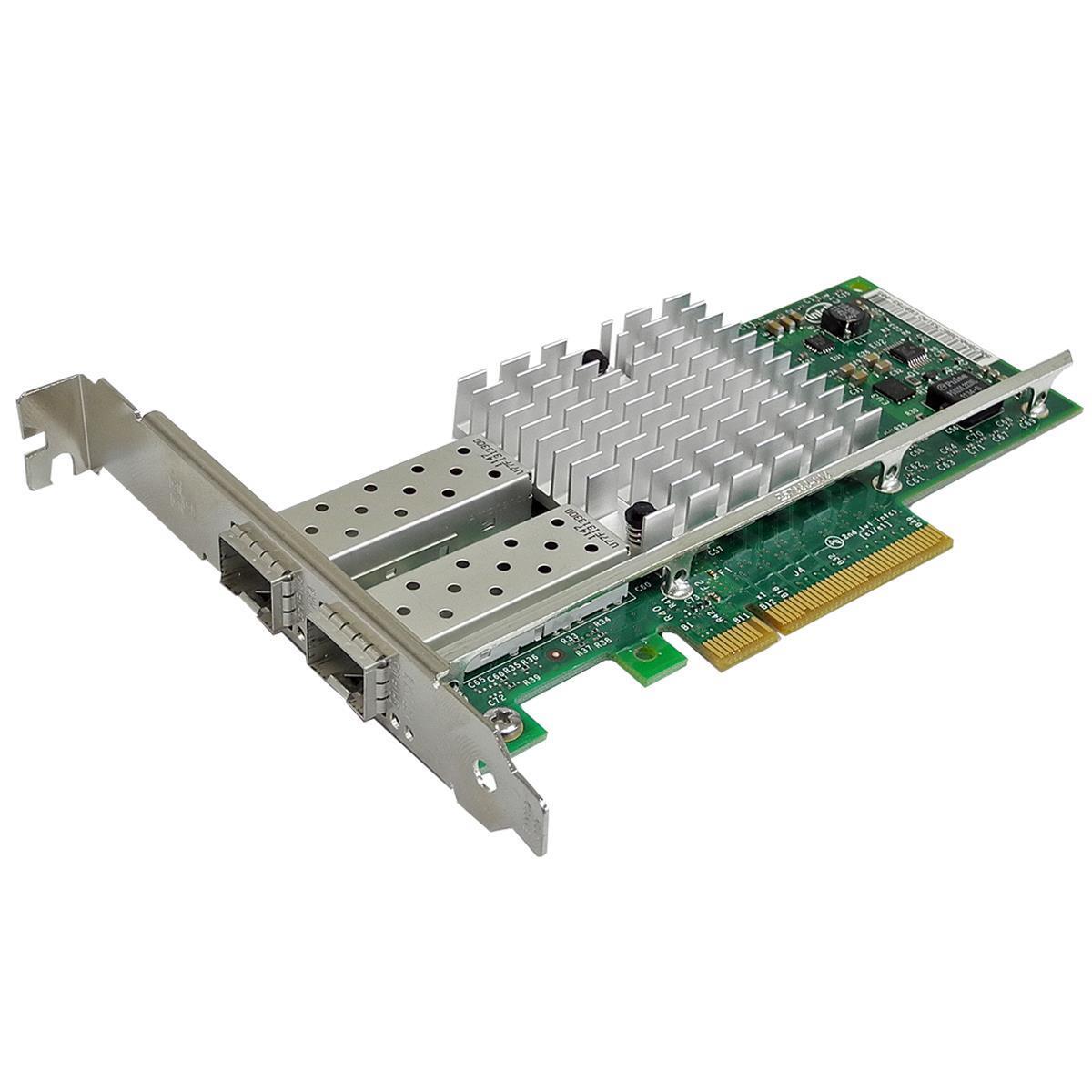 Intel NetApp X520-DA2 FC 111-01232+A0 Dual Port 10GbE PCIe x8 Network Card FP