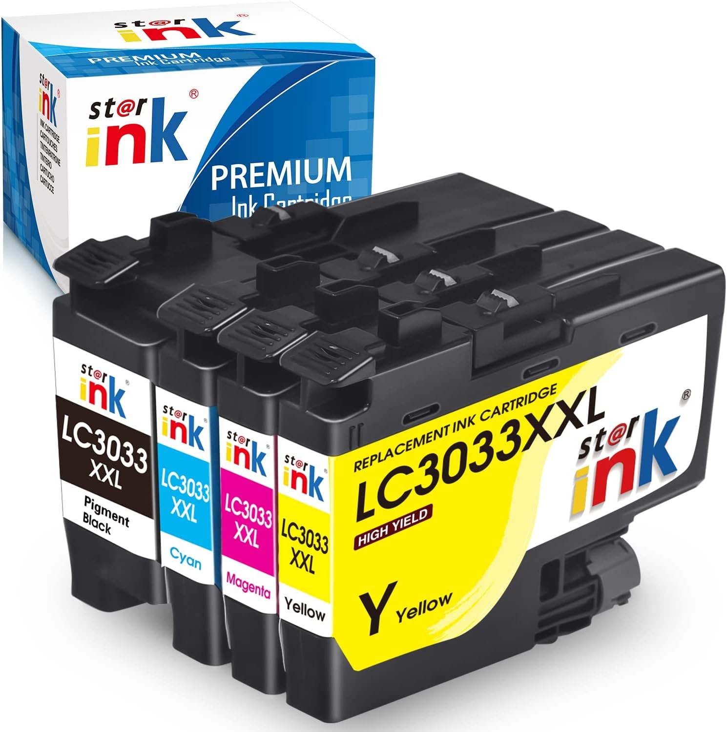 Starink LC3033XXL Replacement for Brother LC3033 LC-3033 BK/C/M/Y 