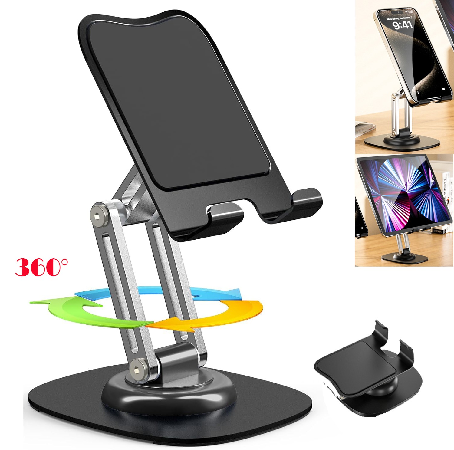 Adjustable Universal Tablet Stand Desk Holder Mount For Cell Phone iPad iPhone
