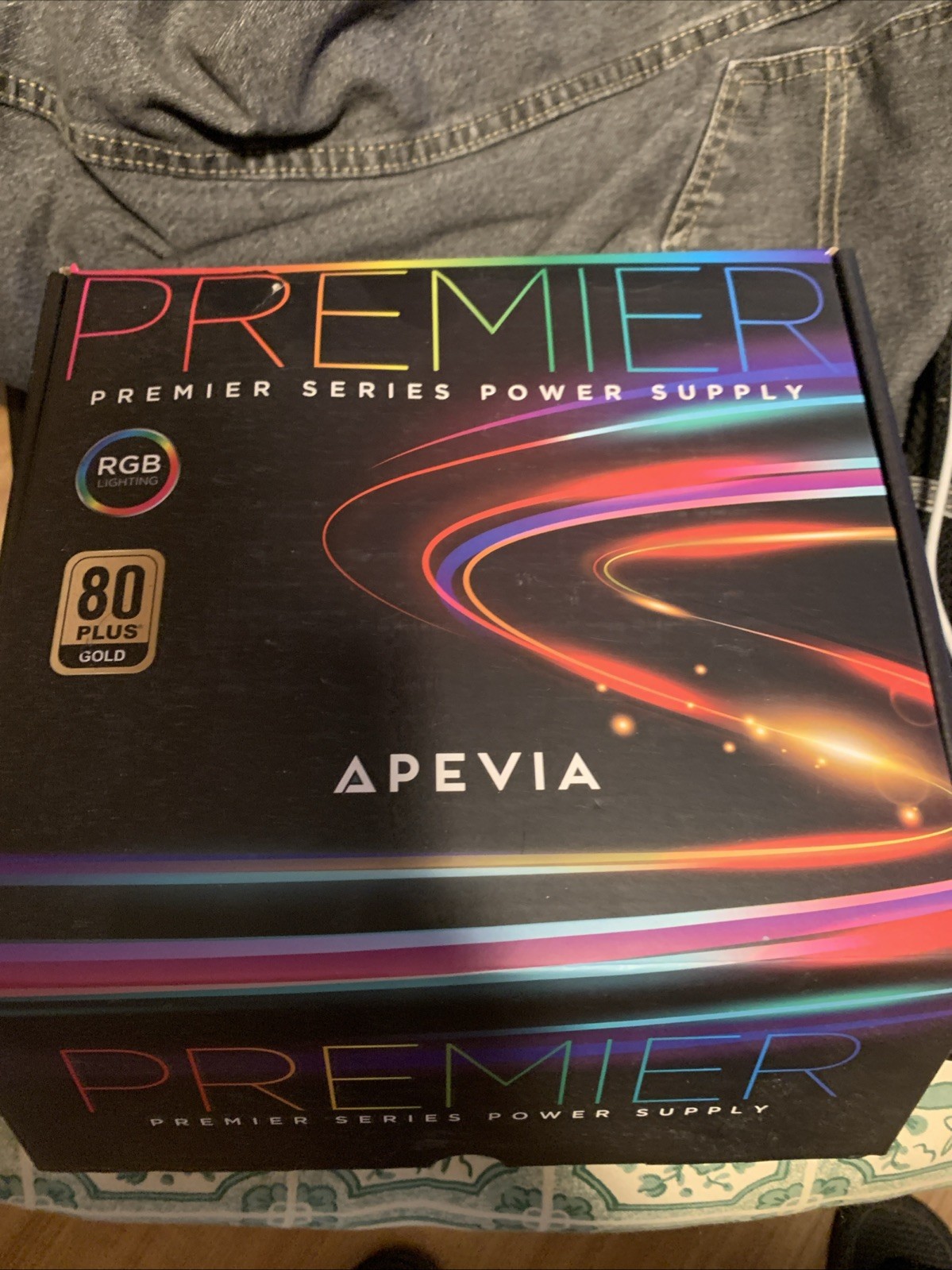 Apevia ATXPM1000W Premier 1000W 80+ Gold RGB Power Supply