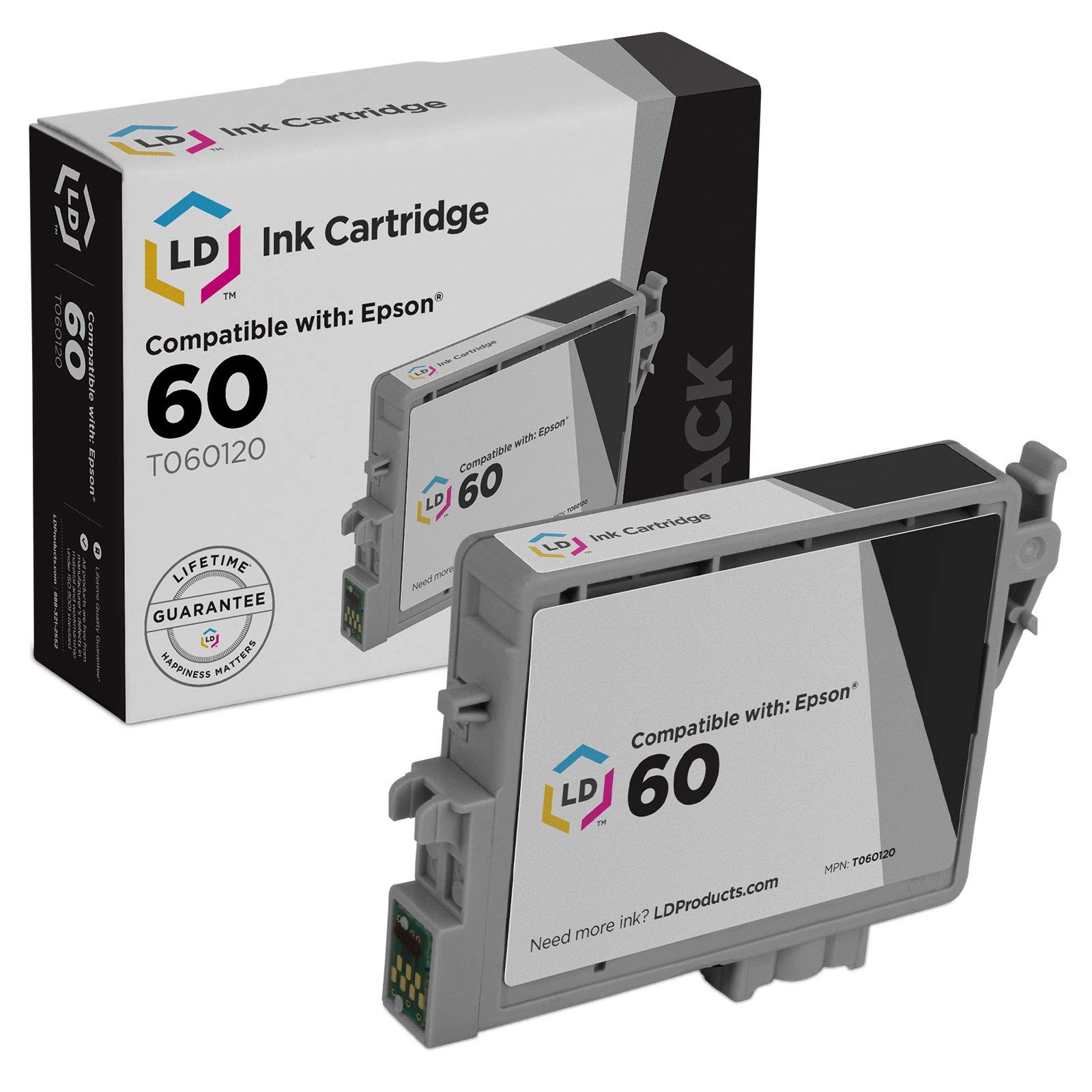 LD T060120 60 Black Ink Cartridge for Epson T060 C88 CX3800 CX3810 CX4200 CX7800