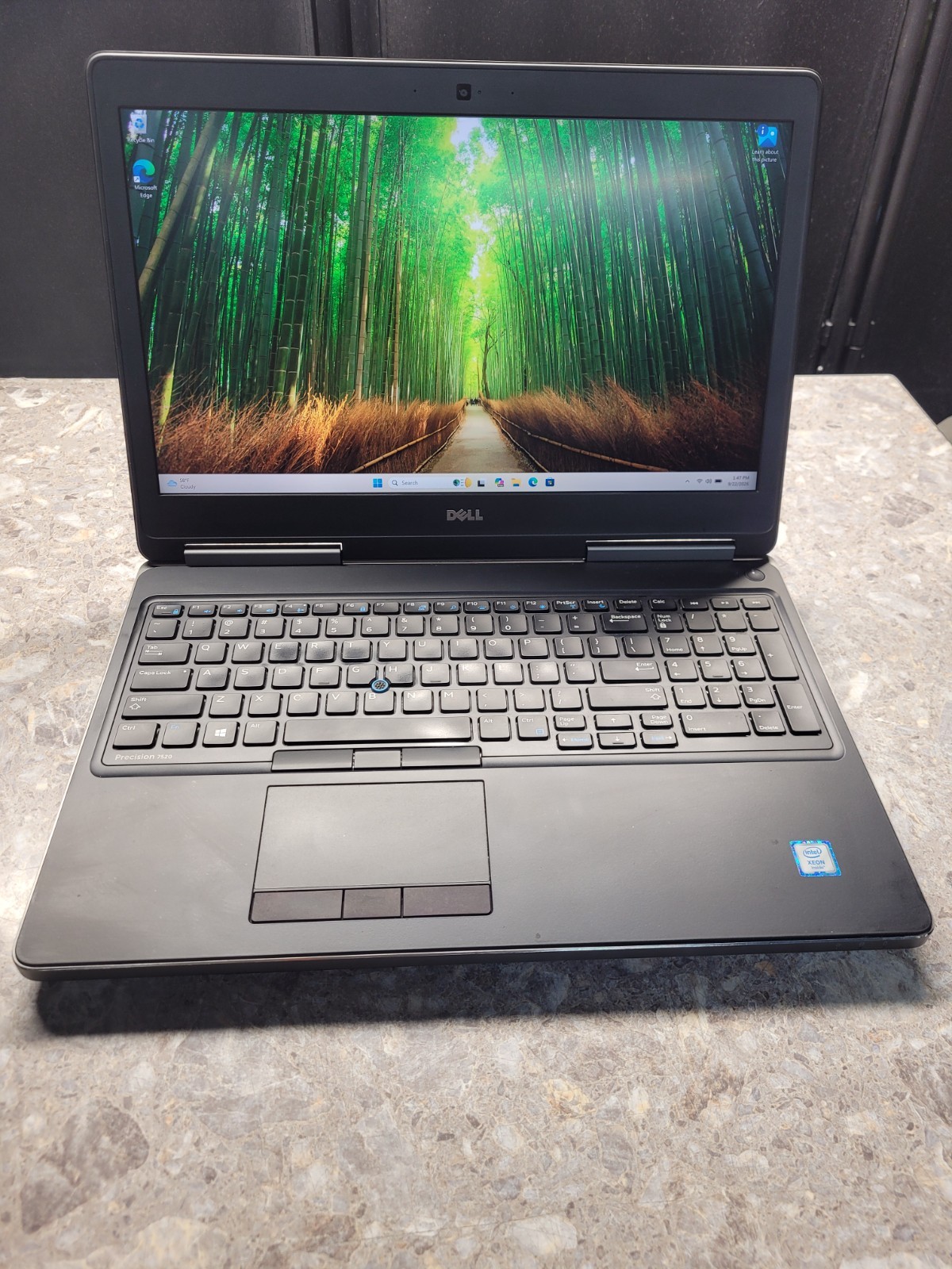 Dell Precision 7520 15" 4K XEON E3-1505M V6 250GB 16GB W11P Quadro M2200 4GB
