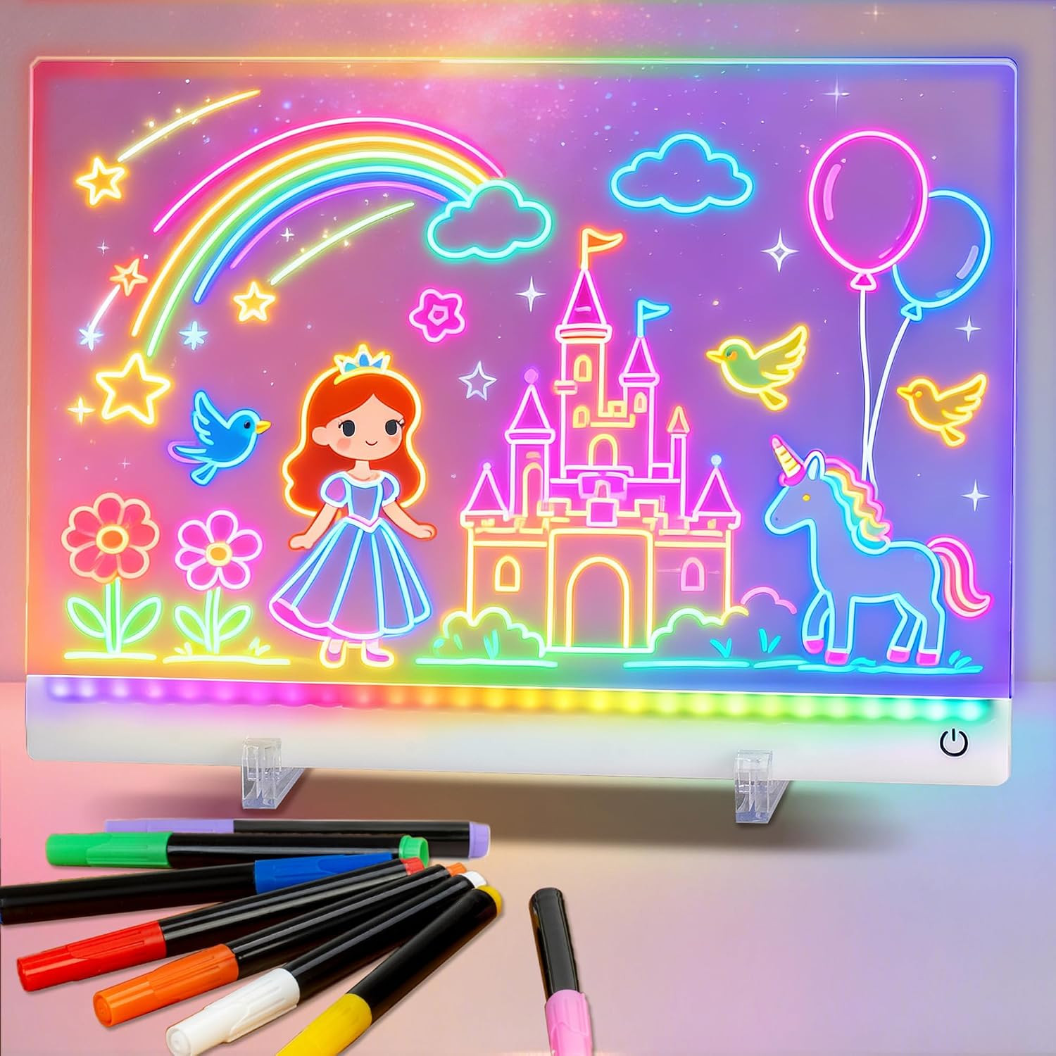 Rechargeable LED Drawing Board for Kids, 11.8 x 7.9in Drawing Tablet