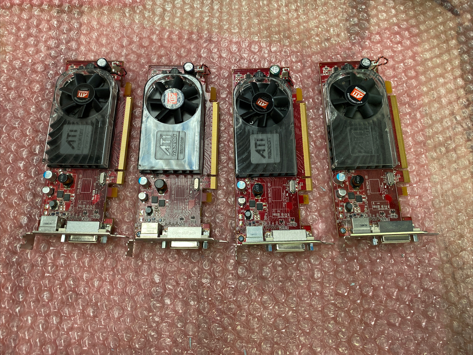Lot of 4 Dell 0Y103D ATI Radeon 256MB PCI-E Video Card  **Tested