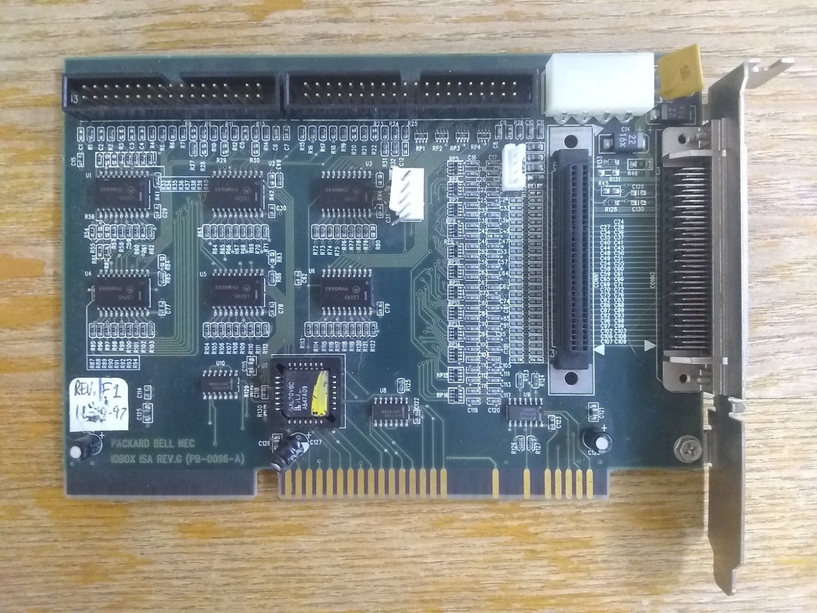 Packard Bell NEC IOBOX ISA Rev.G, 16-Bit Adapter Card Board