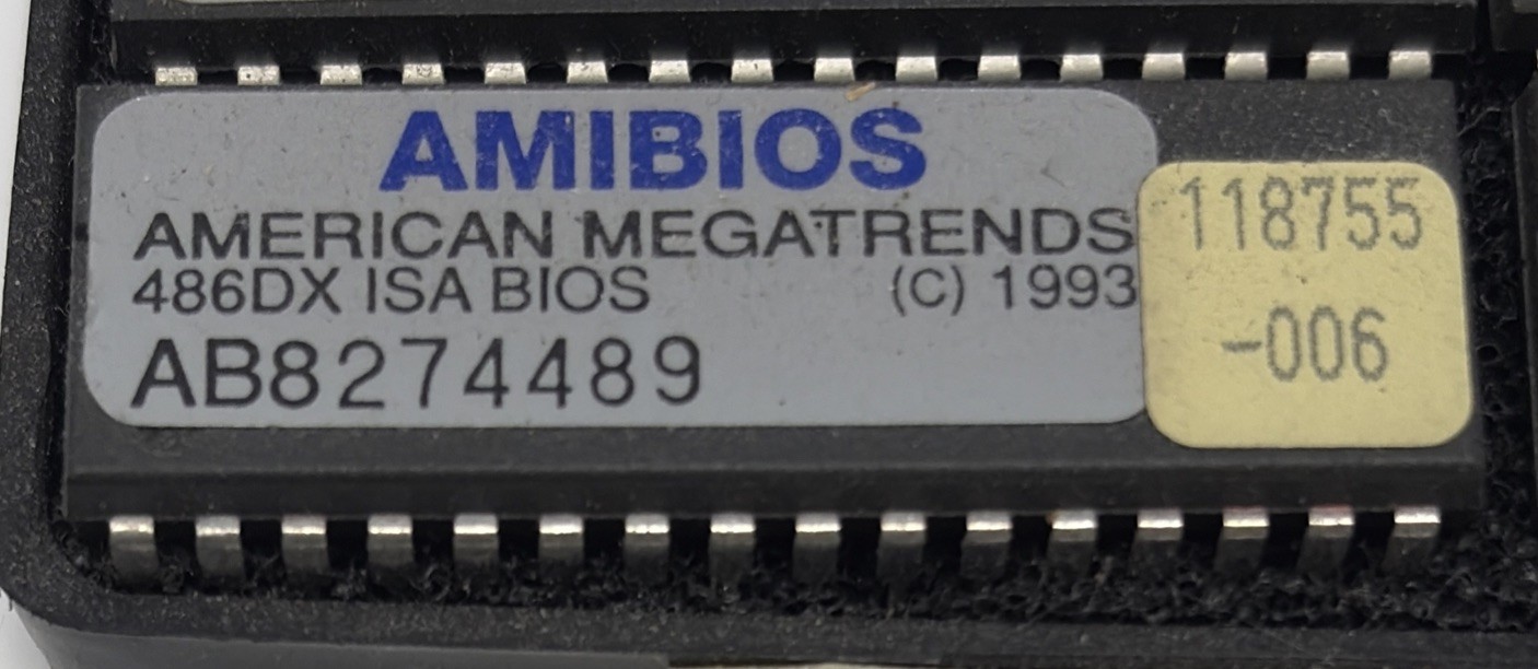 AMERICAN MEGA TRENDS AMIBIOS 486DX ISA BIOS (C) 1993 - DIRECT OEM New Old Stock