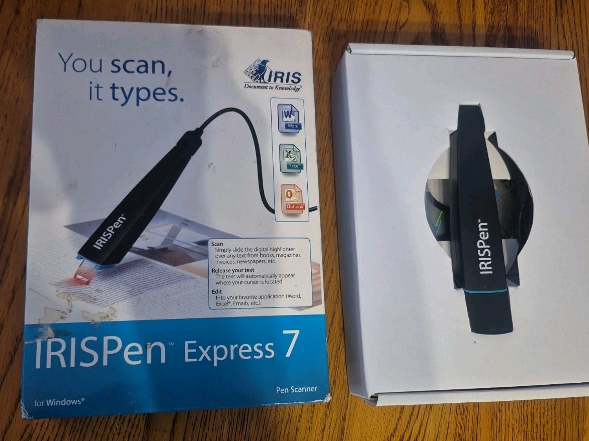 IRISPen Express 7 USB Pen Scanner for Windows New in Box