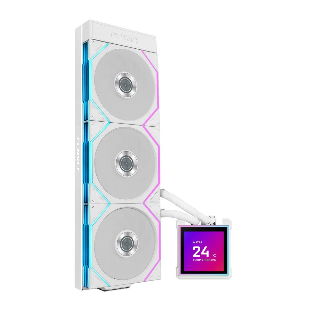 LIAN-LI Hydroshift II LCD-S 360 TL HS2LCDS36TW CPU Cooler 360mm AIO 3x 120 RGB W