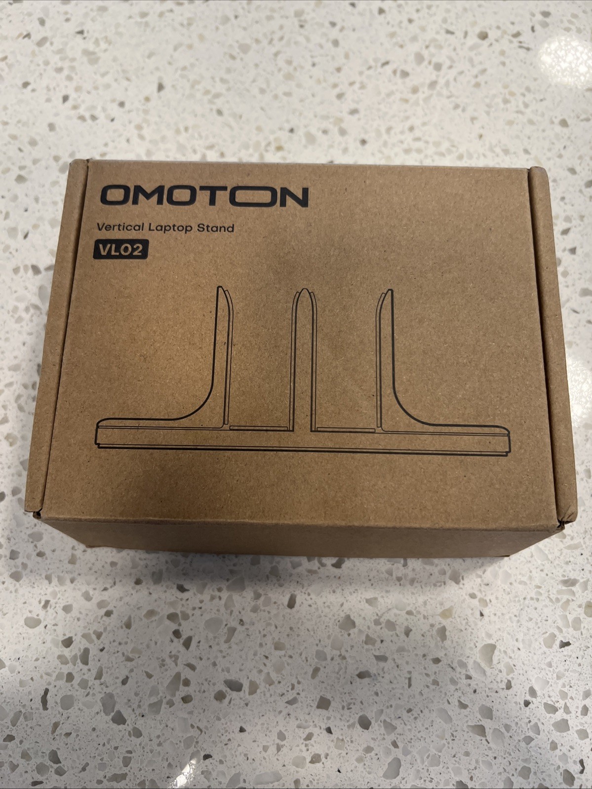OMOTON Vertical Laptop Stand Updated Double Version, Desktop Aluminum