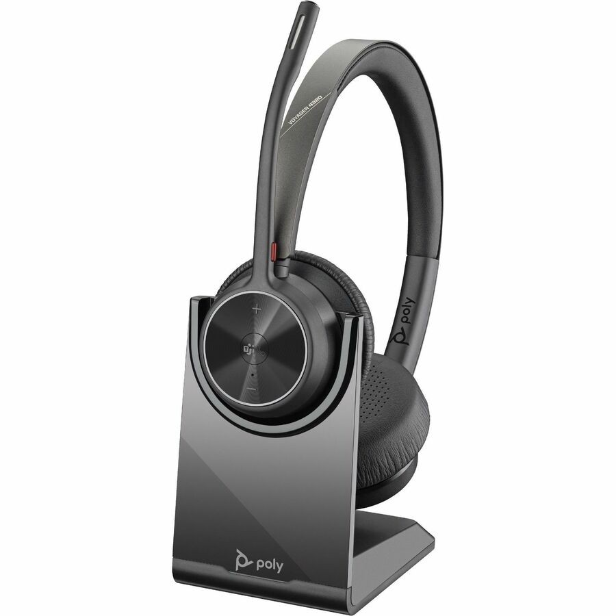 Poly Voyager 4320-M Microsoft Teams Headset w/BT700 Dongle & Charging Stand