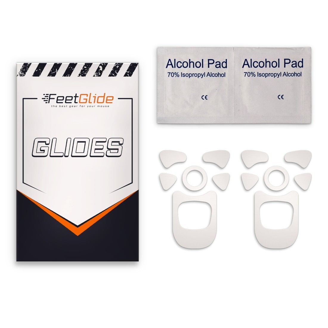 FeetGlide Skates for GravaStar Mercury M1 Pro / M2 Replacement Mouse Feet PTFE