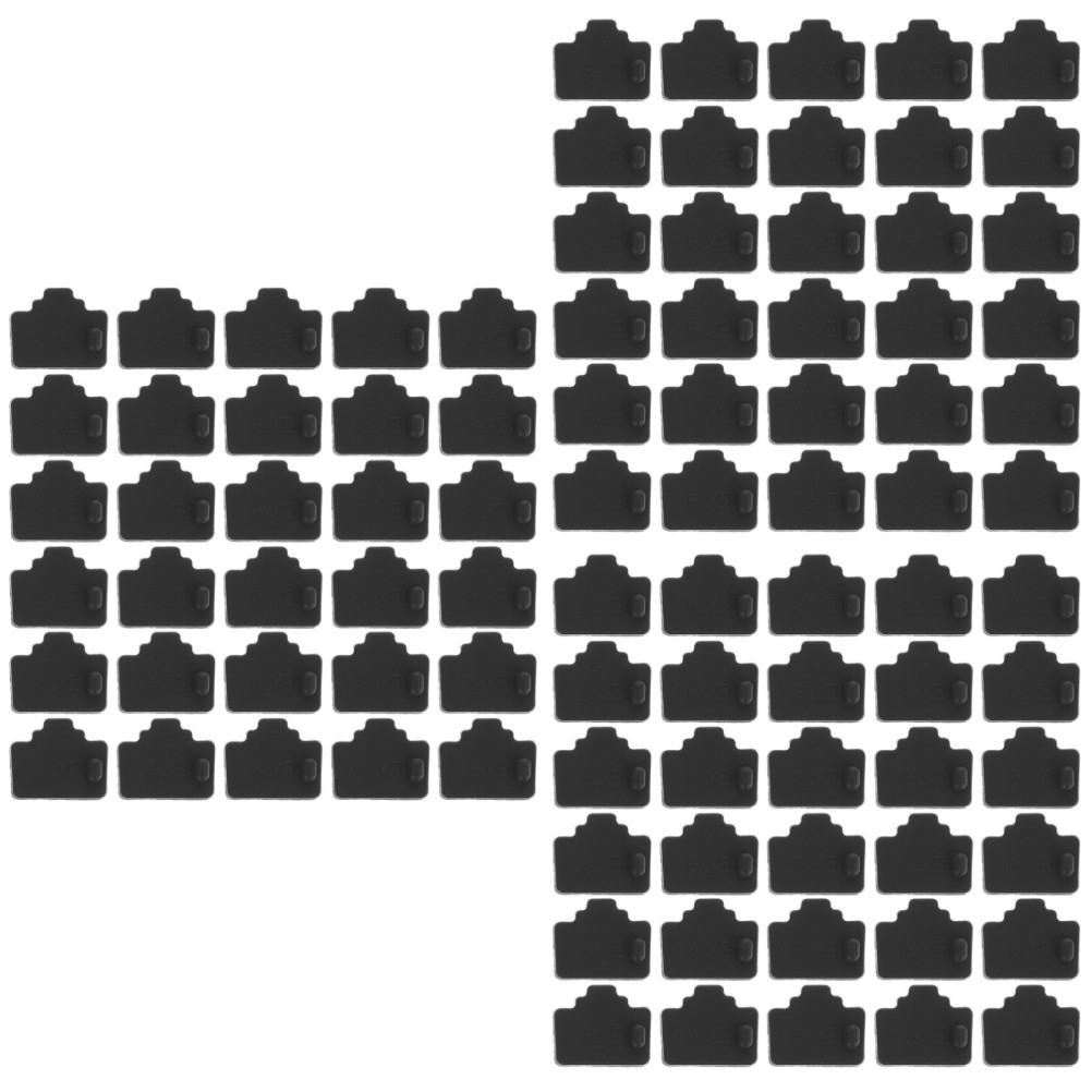 150Pcs Compact Rj45 Network Port Covers Black Silicone Dust Protector