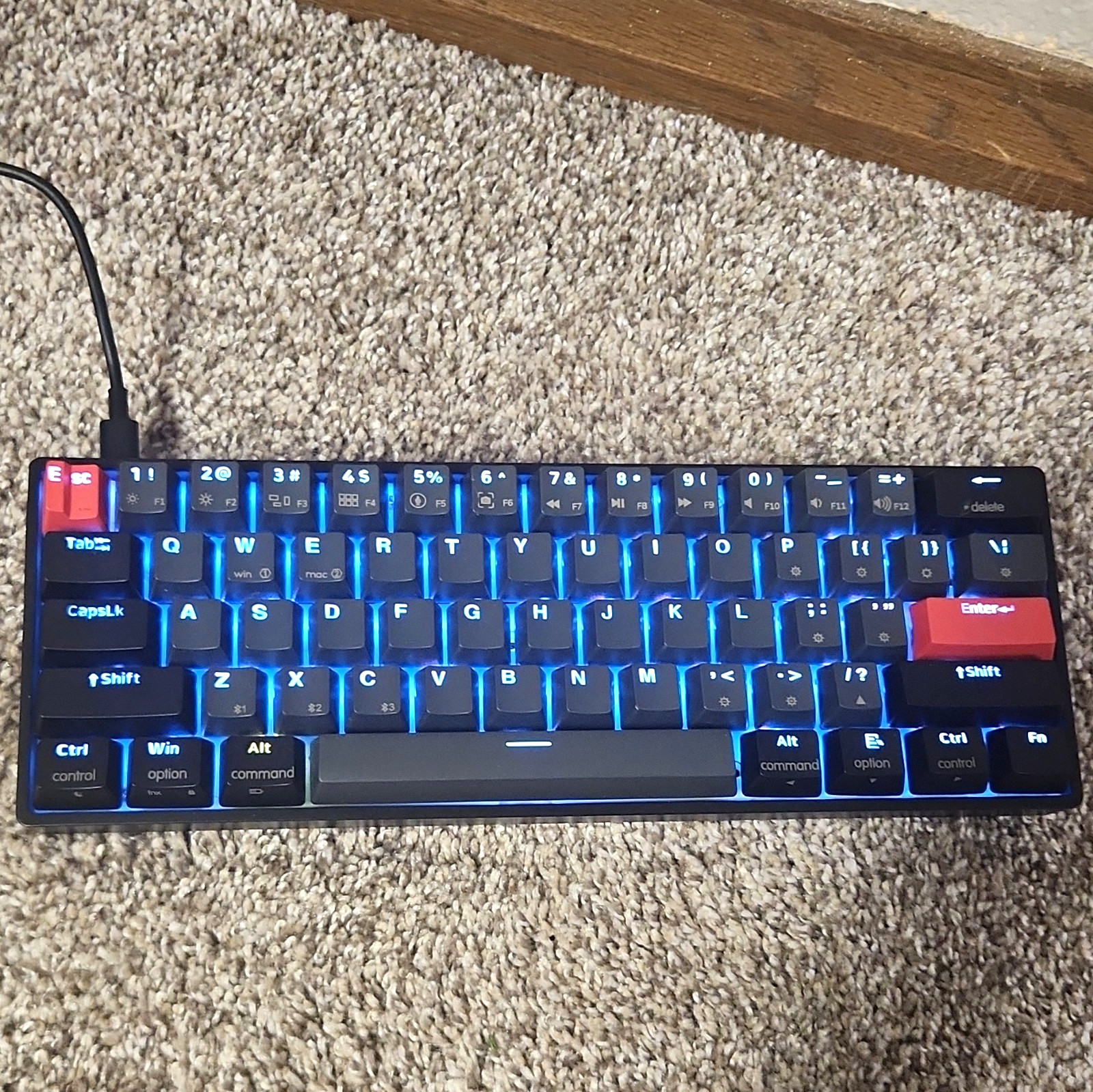 SKYLOONG SK6X Wired Mechanical Illuminated Keyboard Black/Red QWERTY English