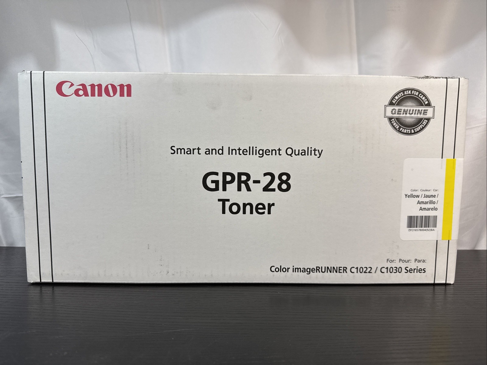 Genuine Canon GPR-28 YELLOW 1657B004 BA Toner Cartridge - SEALED