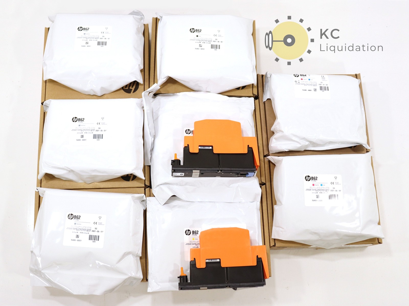 8x Mixed Lot Genuine HP B62 Printheads 9UA84A/9UA85A/9UA83A/9UA86A