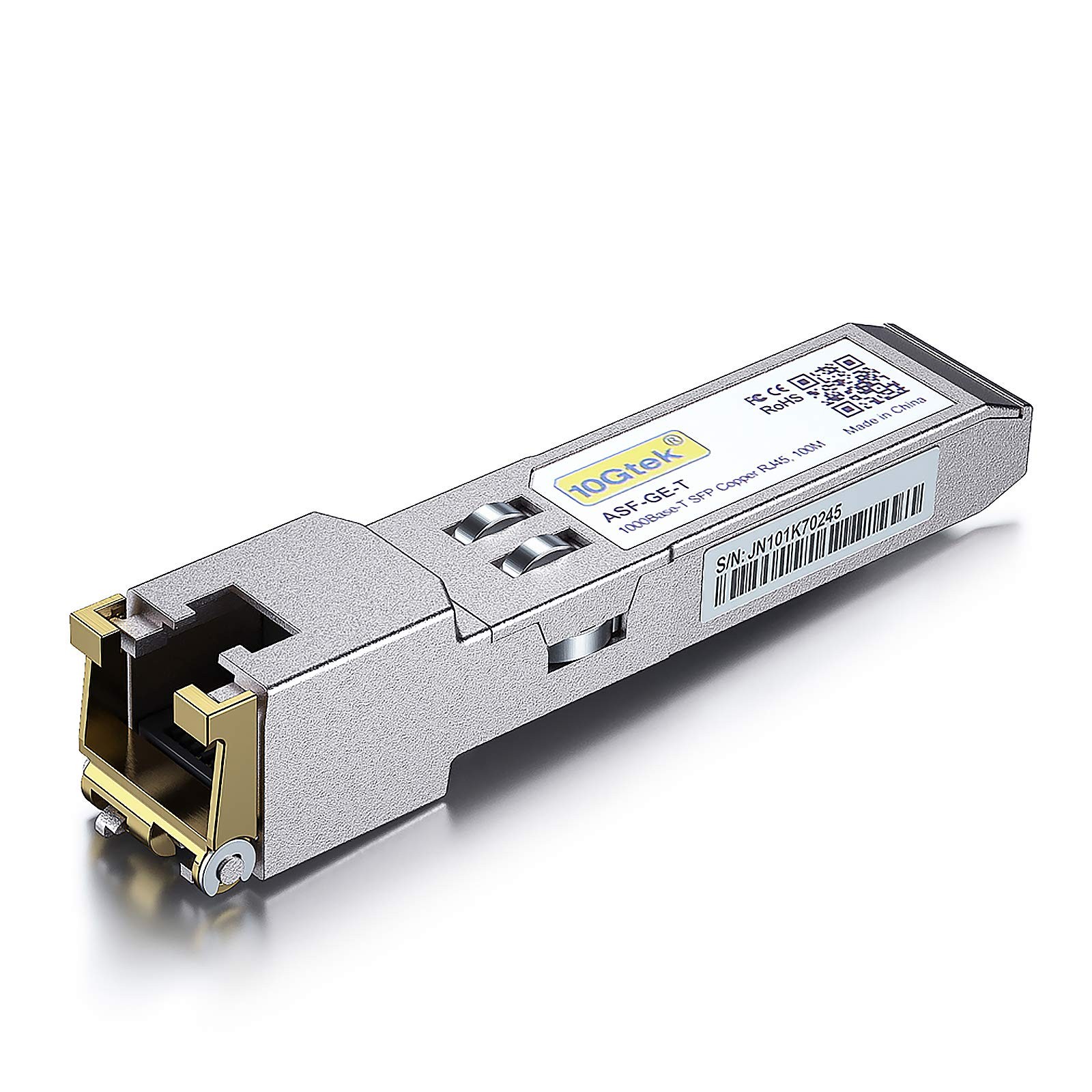 1.25G SFP-T, 1000BASE-T Copper SFP, SFP to RJ45 SFP, Compatible with Mellanox...
