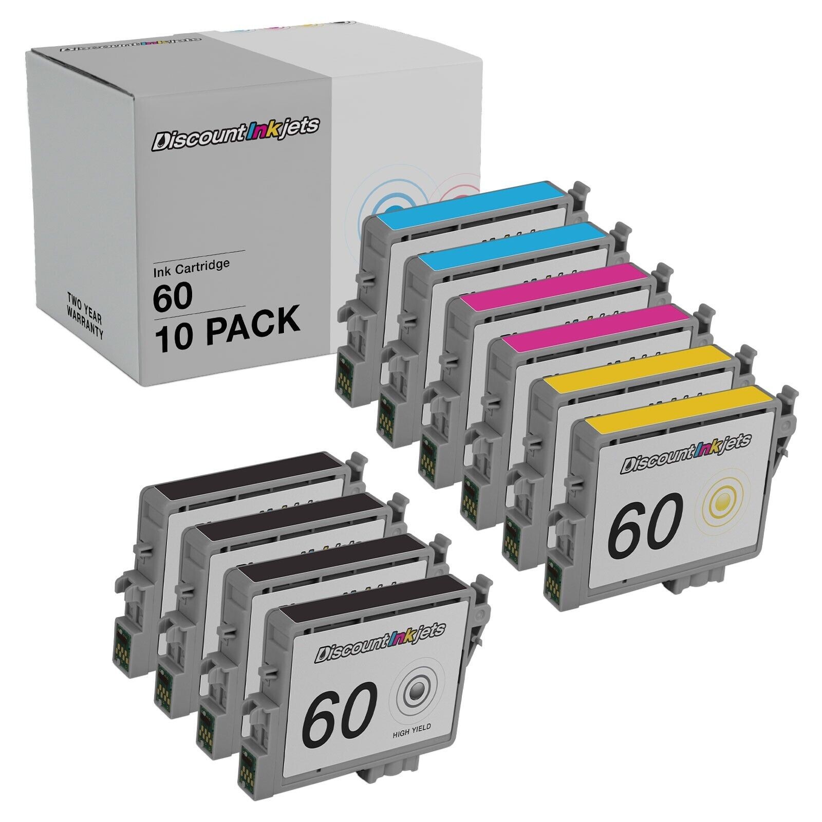 10p Ink Cartridge Set for Epson Stylus C88 CX3810 T0601