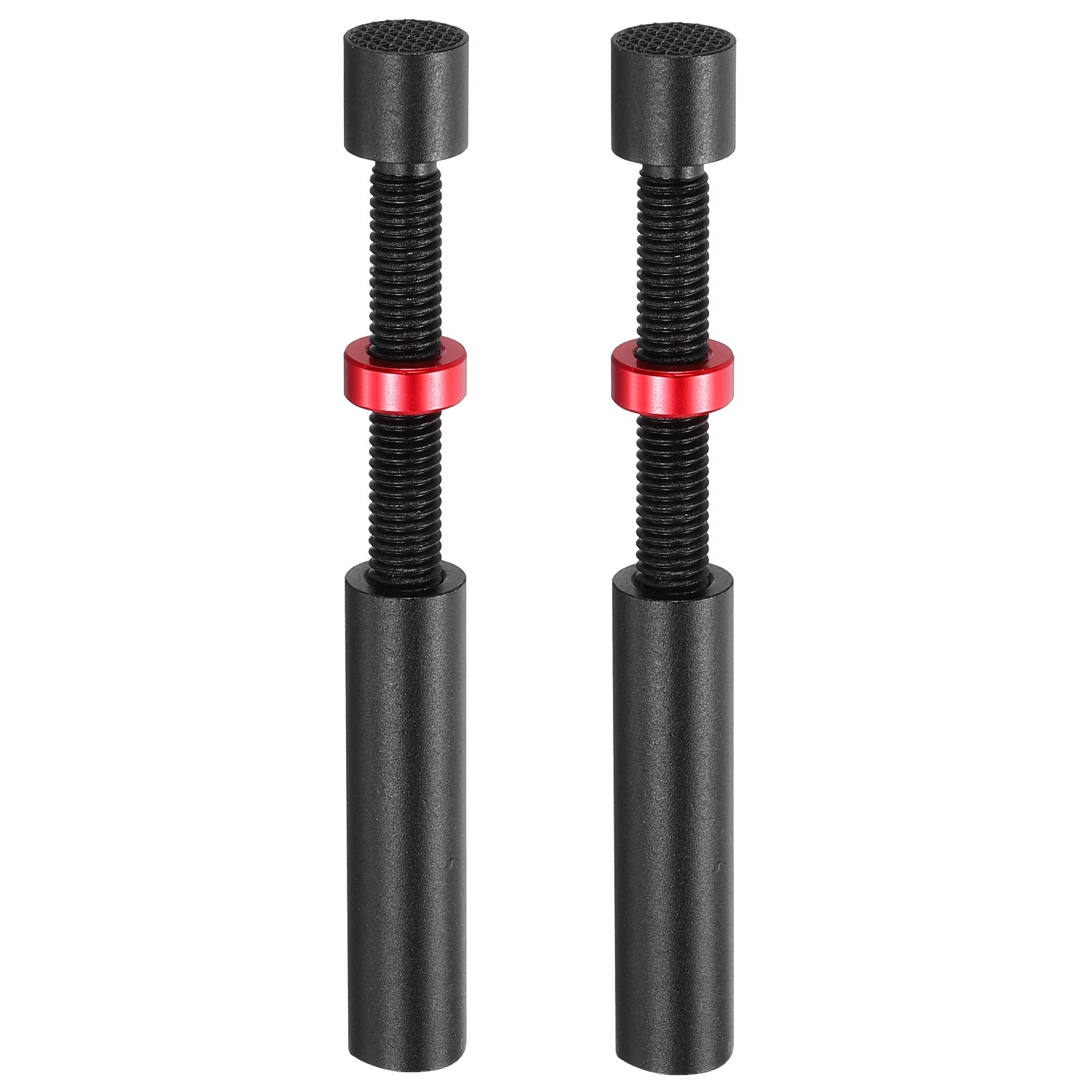 2Pcs Graphics Card Support,74-120mm Adjustable Height, Aluminum Alloy Black, Red