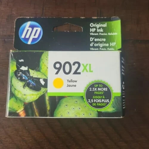 New Genuine HP 902XL Yellow High Yield Ink Cartridge (T6M10AN#140) Exp 08/2021