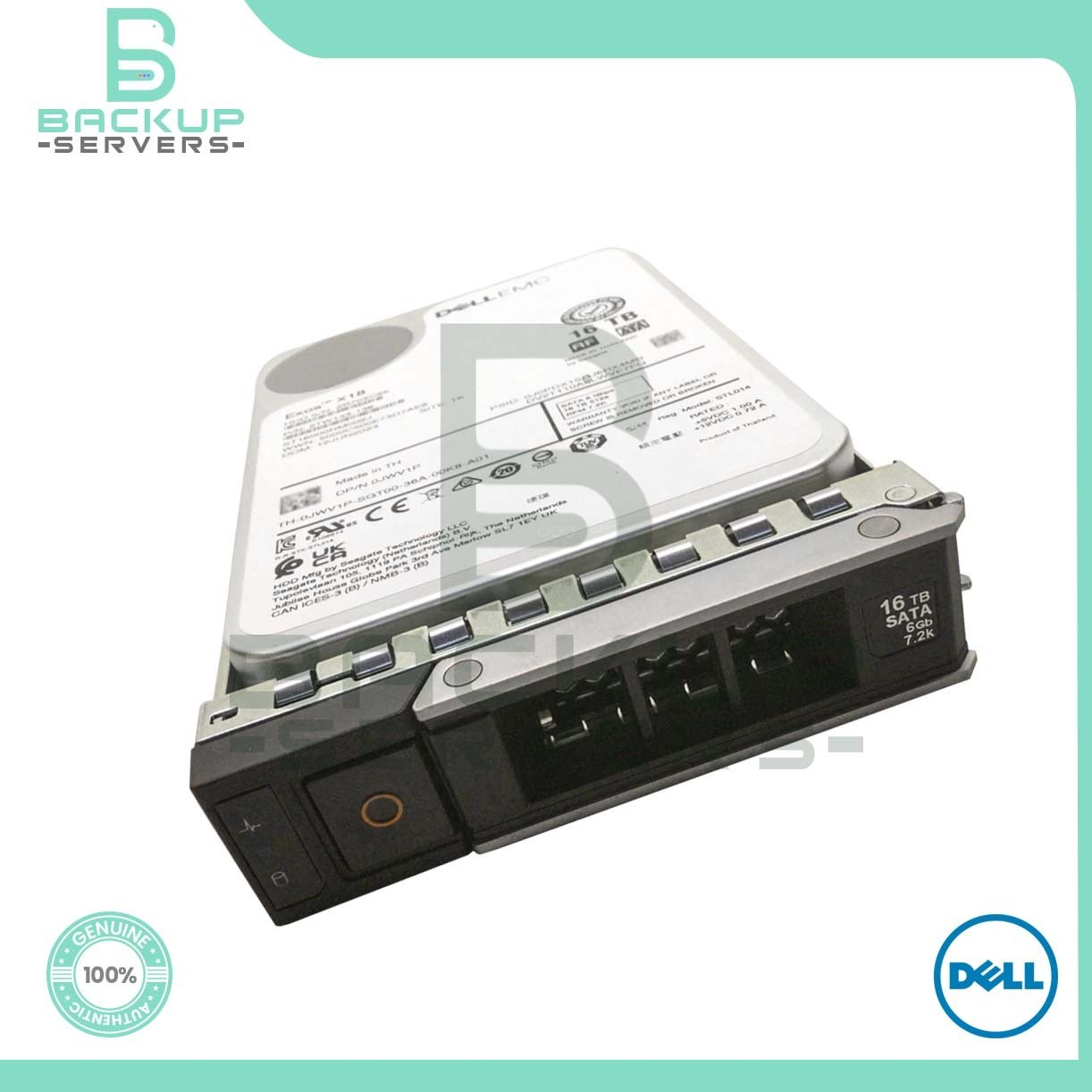 JWV1P Dell EMC 16TB 3.5" 6Gbps SATA 7200 RPM 0JWV1P Hard Drive ST16000NM002J