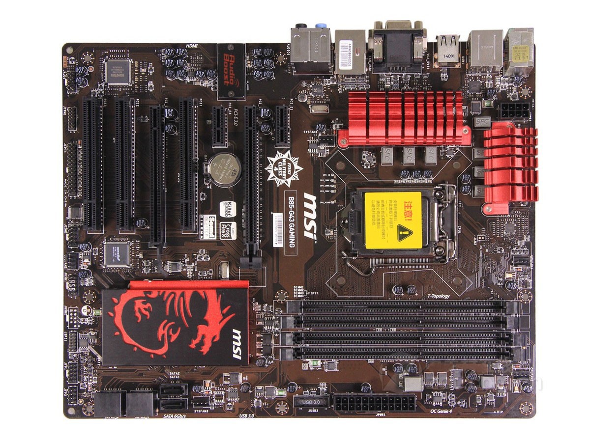 MSI Original B85-G43 GAMING LGA 1150 ATX Motherboard Intel B85 DDR3 USB3.0 HDMI