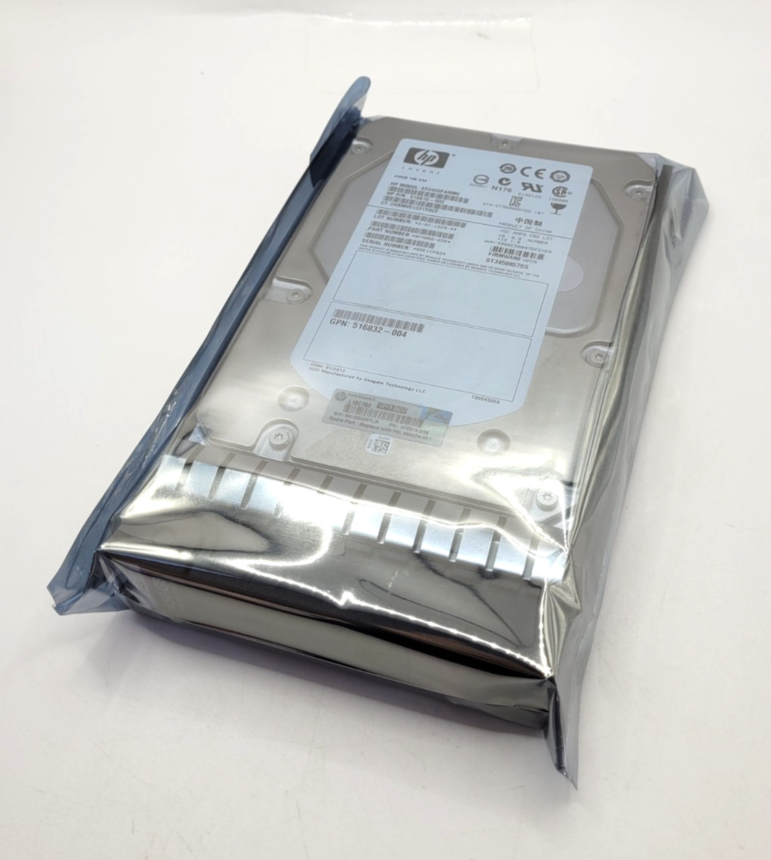 HP 450GB 3.5'' LFF Dual Port SAS 3G 15K Hard Drive - Brand New