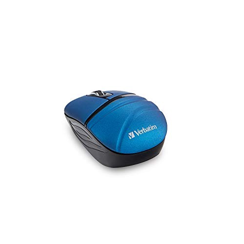 Verbatim Wireless Mini Travel Mouse, Commuter Series - Blue (70705)