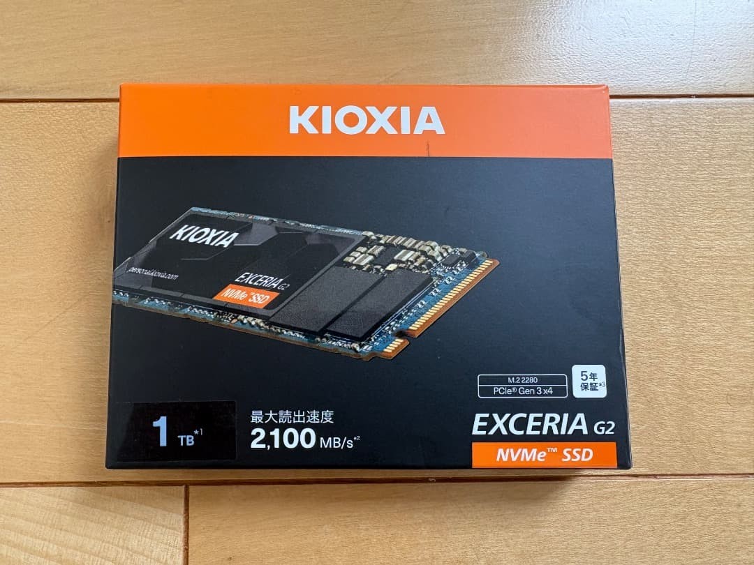 KIOXIA 1TB NVMe M.2 PCIe Gen3 SSD Internal Storage