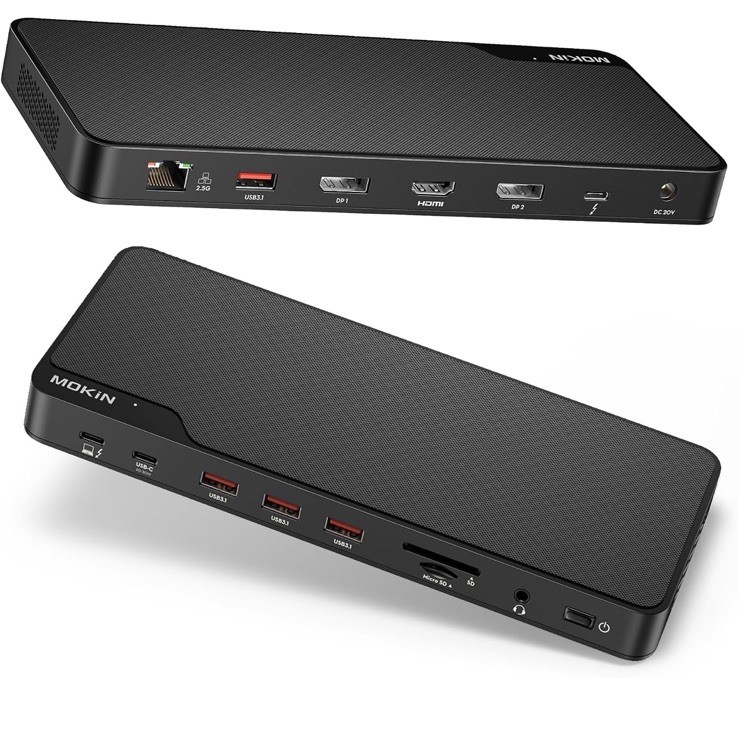 🔥Mokin Thunderbolt 4 Dock 16 Ports Laptop Docking Station DualMonitor-Macbook