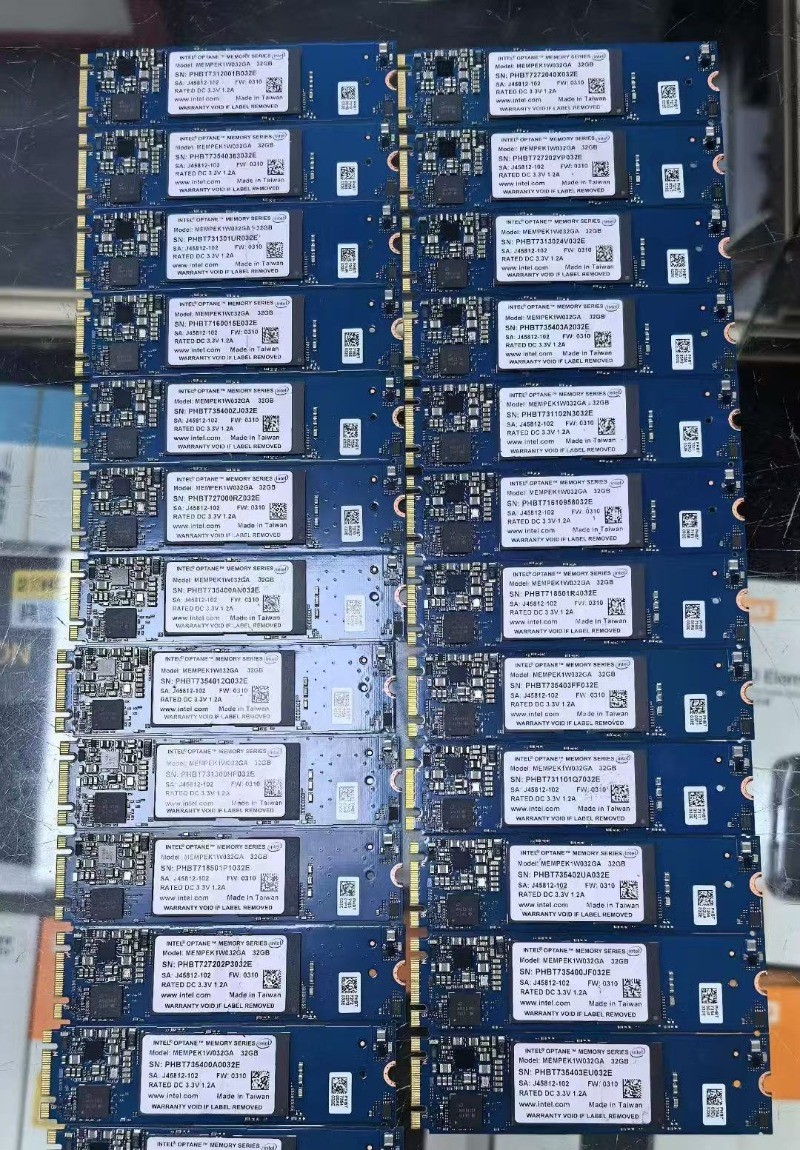 2Pcs Intel Optane Memory 32GB MEMPEK1J032GA SSD M.2 2280 PCIe 3.0 3D Xpoint NVMe