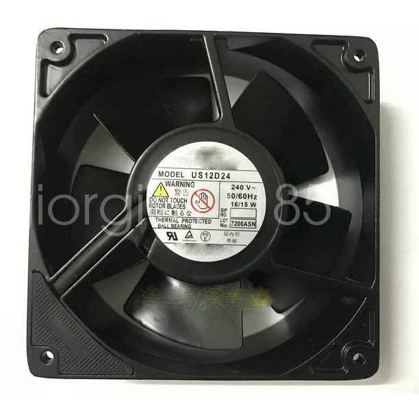 1PC  US12D24 240V 50/60Hz 16/15W high temperature resistant cooling fan