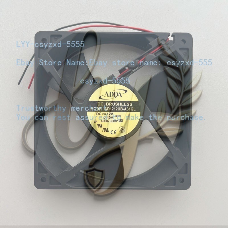 ADDA AD1212UB-A31GL 12025 12CM 12V 0.40A 2-Wire High Airflow Cooling Fan