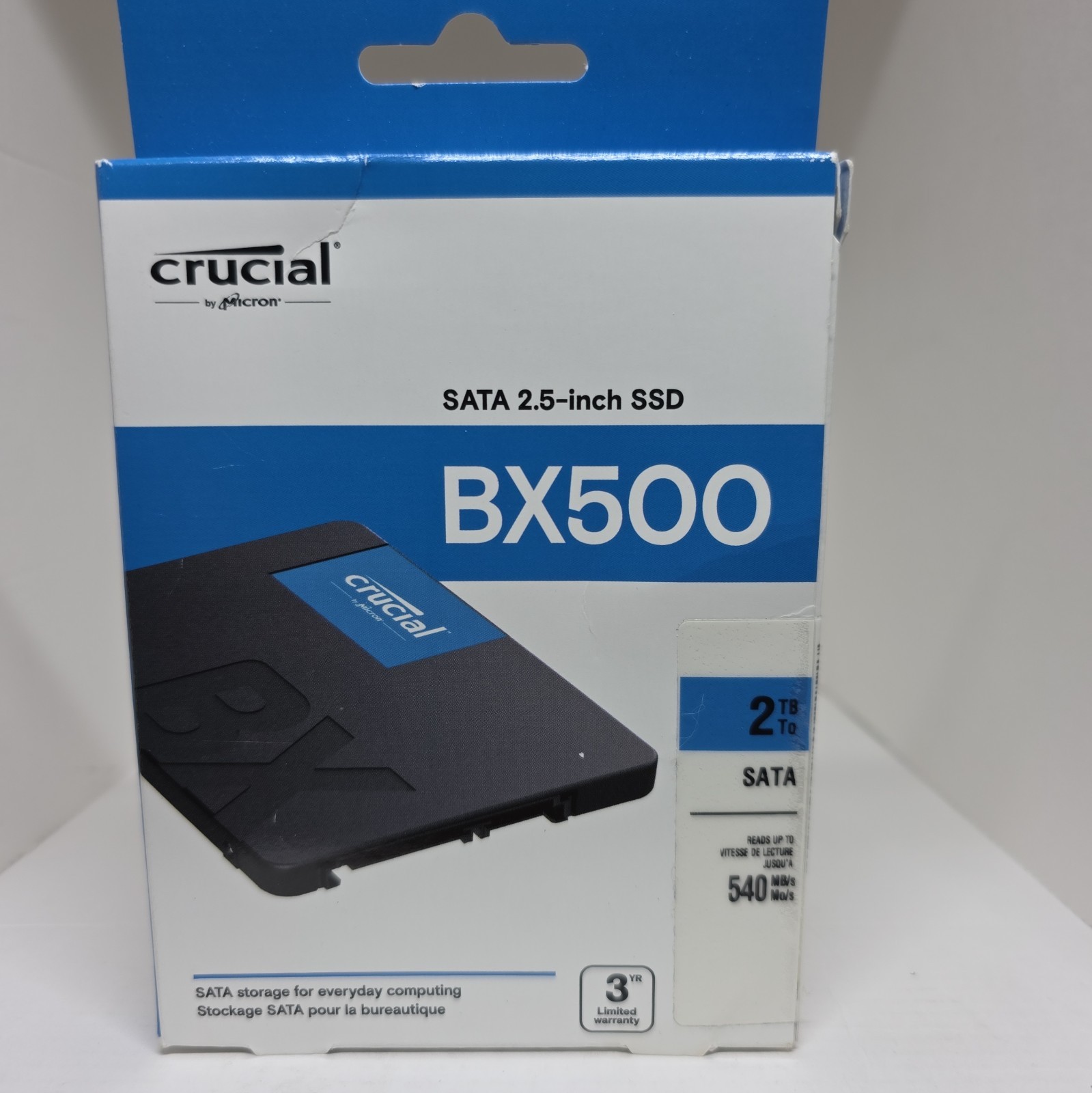 Crucial BX500 2TB 2.5" SATA SSD Solid State Drive 540MB/s 7mm CT2000BX500SSD1
