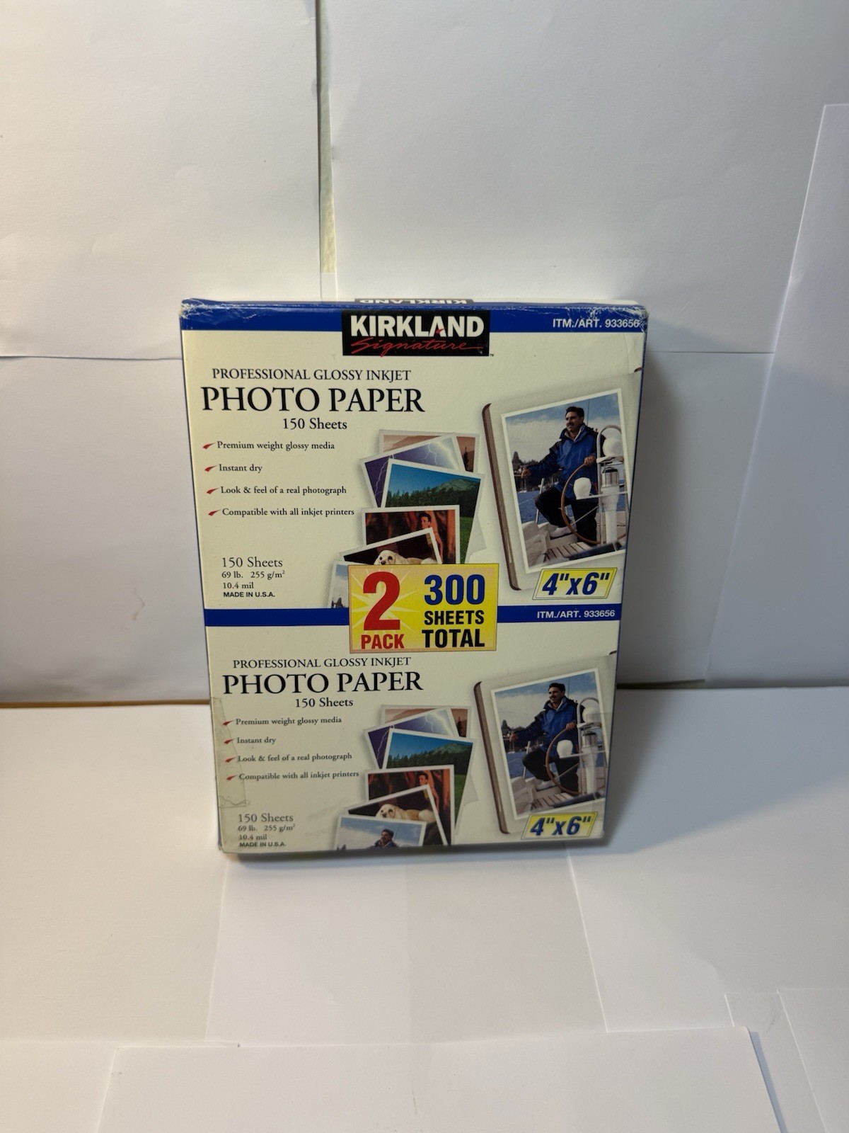 Pack Of 2 Kirkland Signature 4X6 Inkjet Photo Paper 300 Sheets Factory Sealed