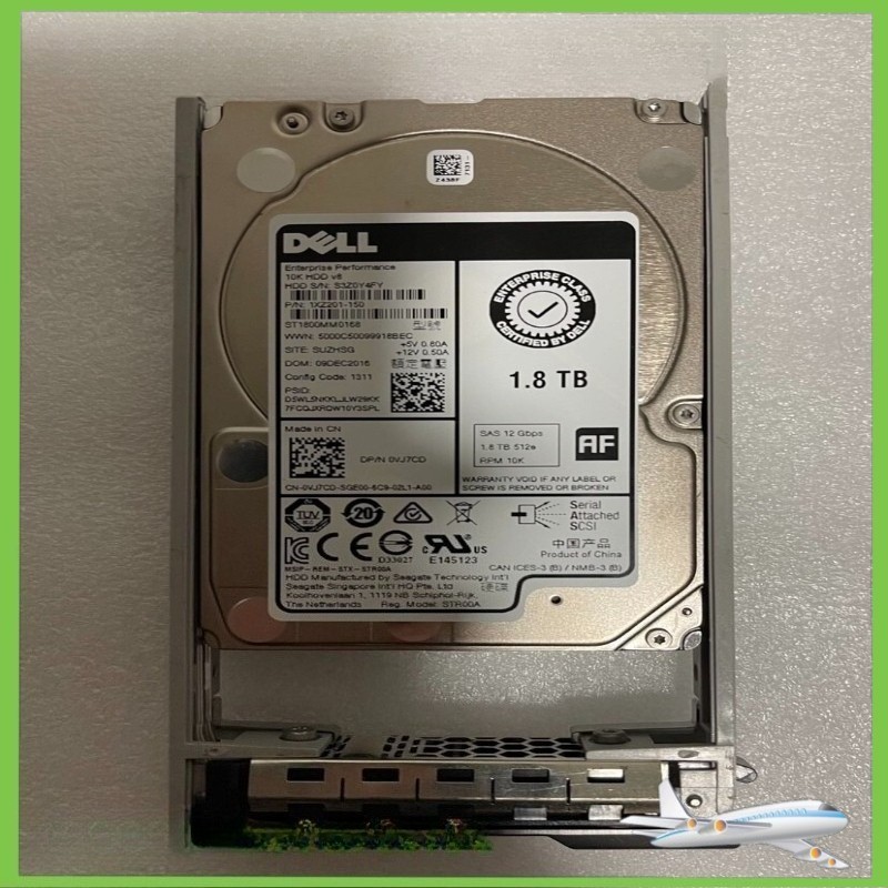 NEW 0VJ7CD DELL 1.8TB 10K 12Gbps SAS 2.5'' ENT HARD DRIVE HDD VJ7CD