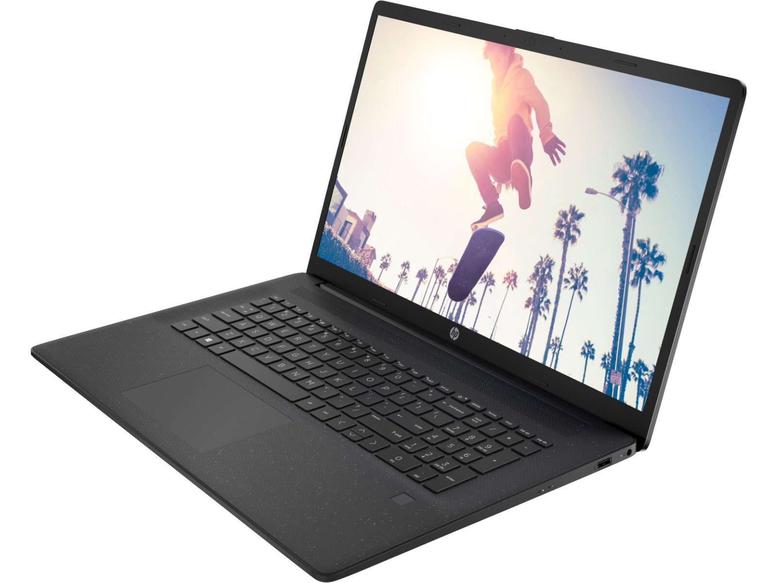 HP 17z-CP200 17 Black Laptop PC 17.3" Touch AMD 7220U 8GB 256GB SSD Cam HDMI W11
