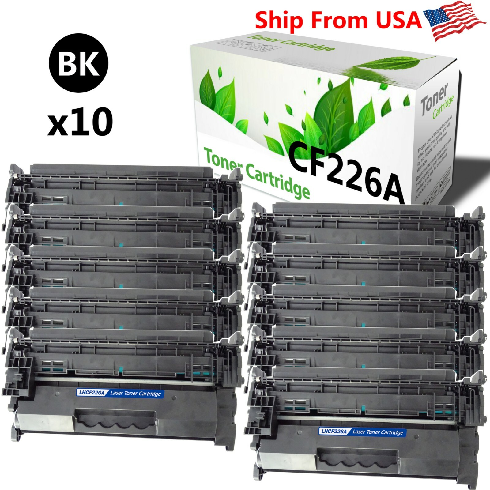 10PK CF226A Toner Cartridge 226A for M402n M402dw